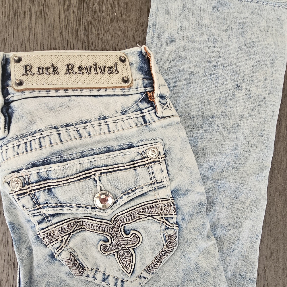 Rock Revival Faded Blue Women's Jeans